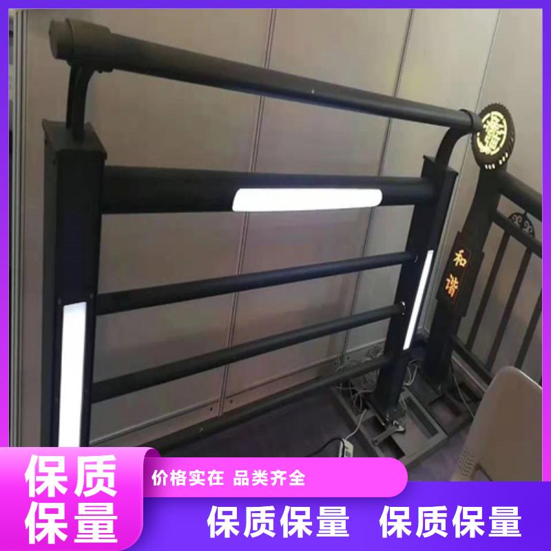 不锈钢桥梁防撞护栏河道景观灯光护栏旋转护栏多种规格可选