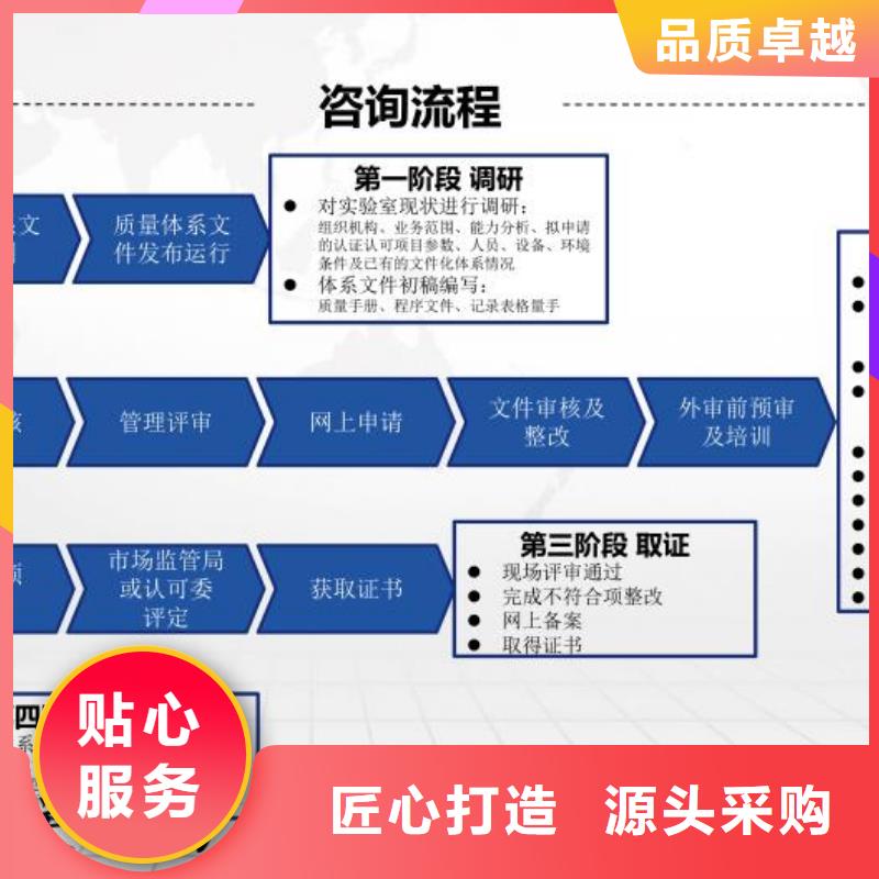 CMA资质认定实验室认可用好材做好产品