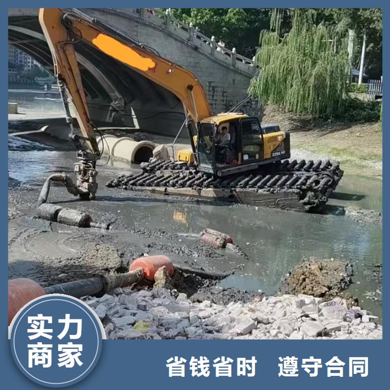 水上挖机水陆挖掘机出租价格美丽