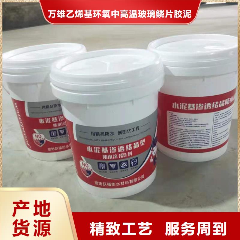 水泥基渗透结晶型防水涂料乙烯基玻璃鳞片胶泥满足客户需求
