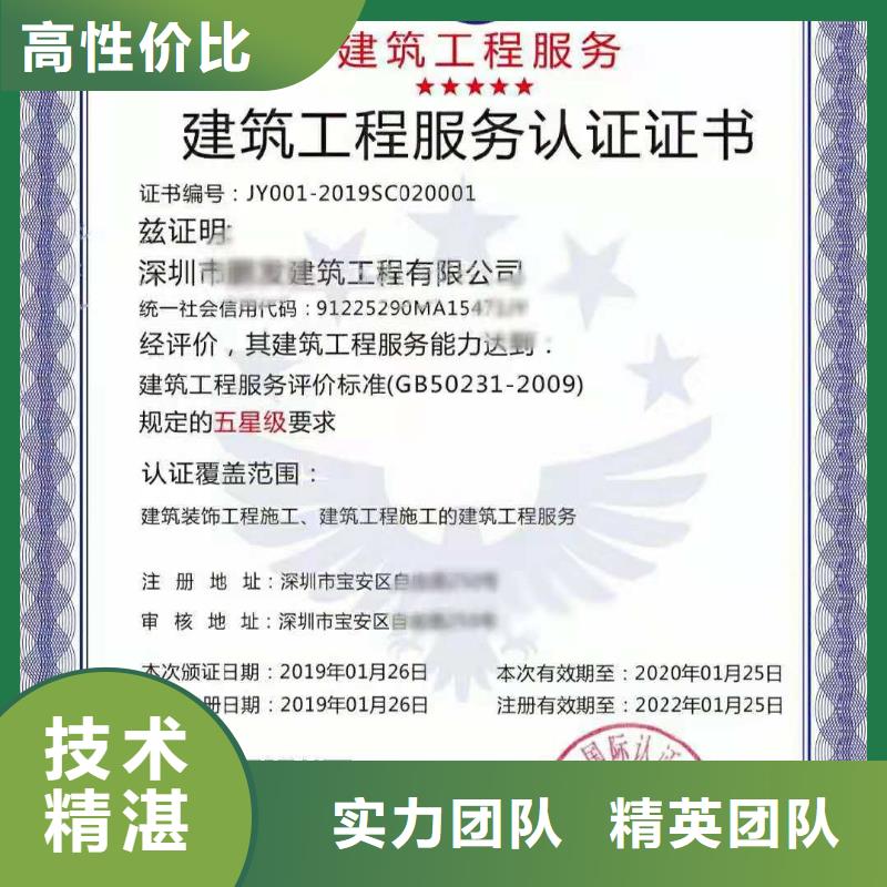 ISO认证企业品牌认证专业承接