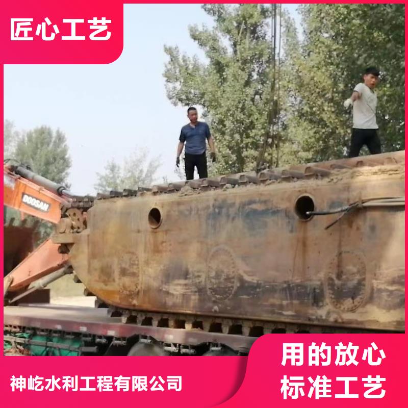 水上挖掘机出租浮水挖掘机租赁服务热情