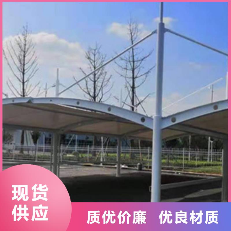 自行车停车棚_圆形灯杆灯箱真实拍摄品质可靠