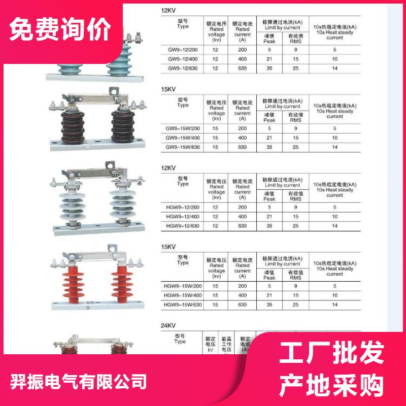 高压隔离开关金属氧化物避雷器品牌专营