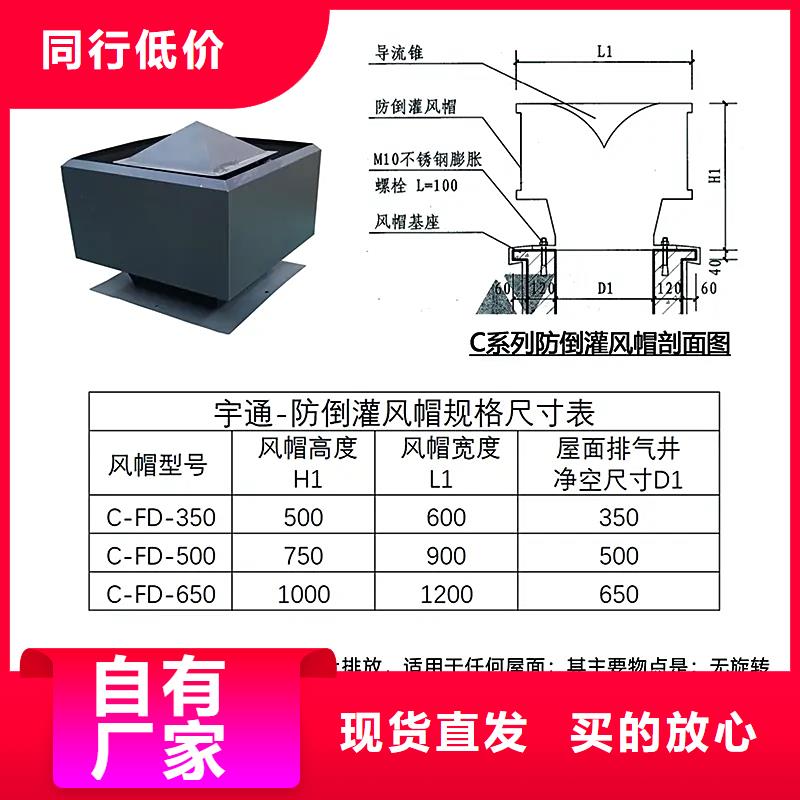 澄迈县D系列四孔风帽负压式风帽