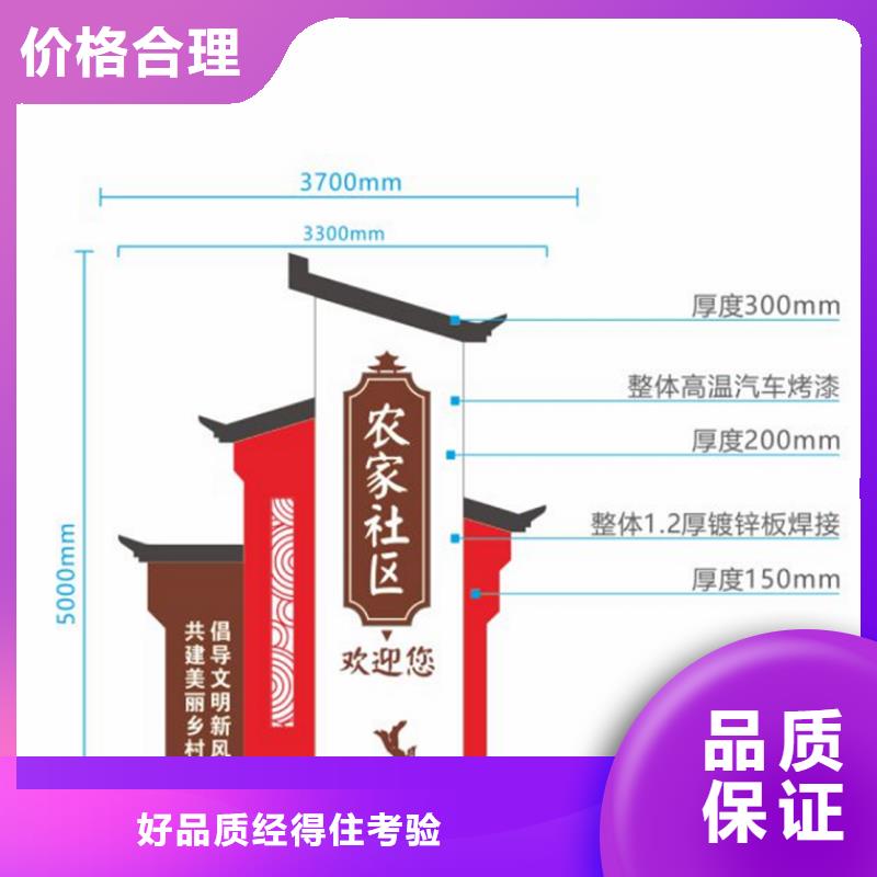 户外仿古村牌烤漆导视牌团队