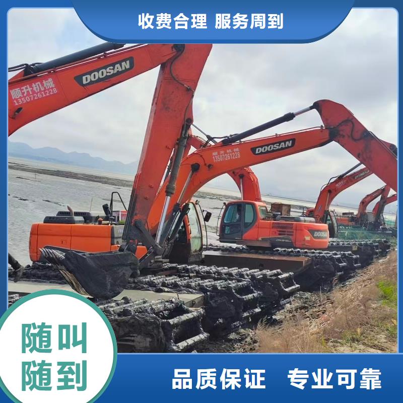 水上挖掘机租赁出租水陆挖机团队
