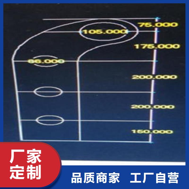 Q235材质钢板立柱切割304不锈钢复合管护栏价格使用方法