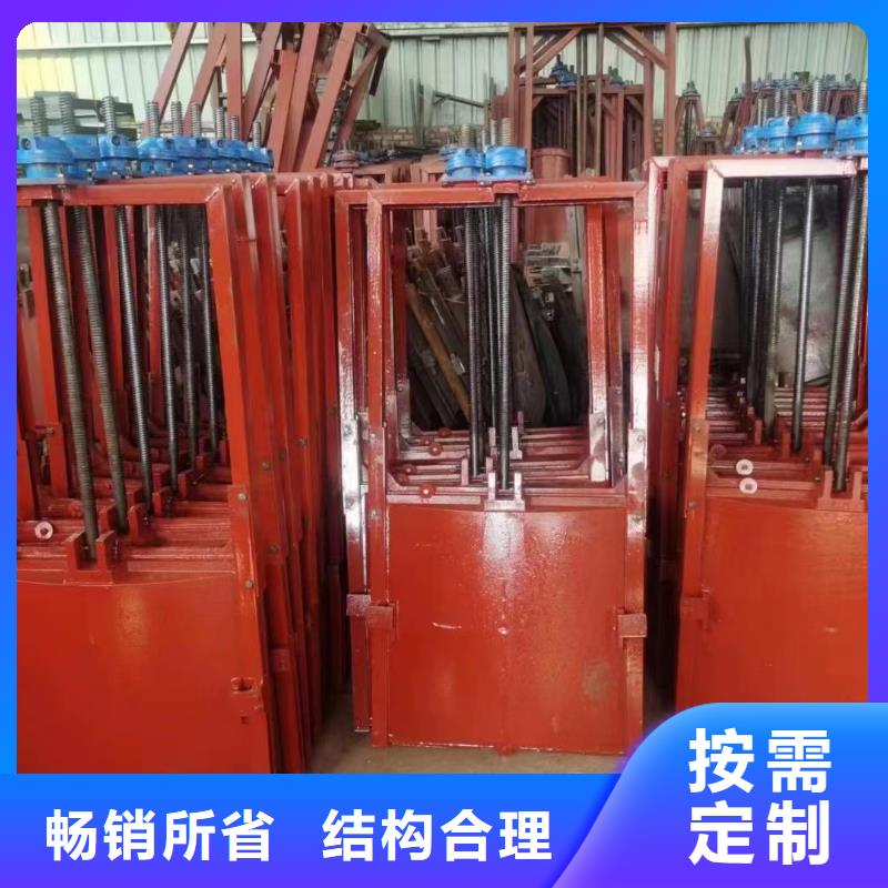 绍兴水产养殖暗杆式铸铁镶铜闸门反向止水
